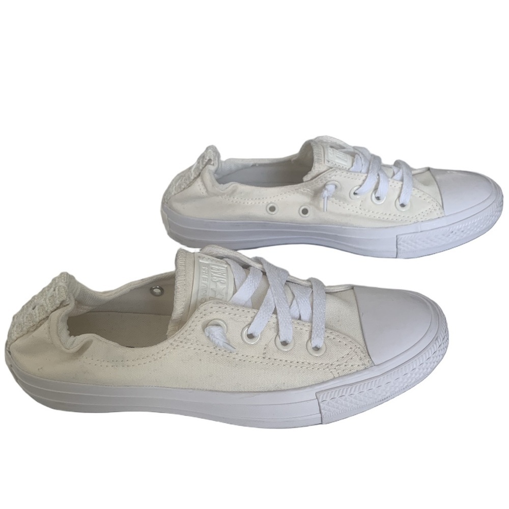 Converse Chuck Taylor All Star Shoreline Low Top Canvas Sneakers in Cream/Egret - Picture 2 of 8